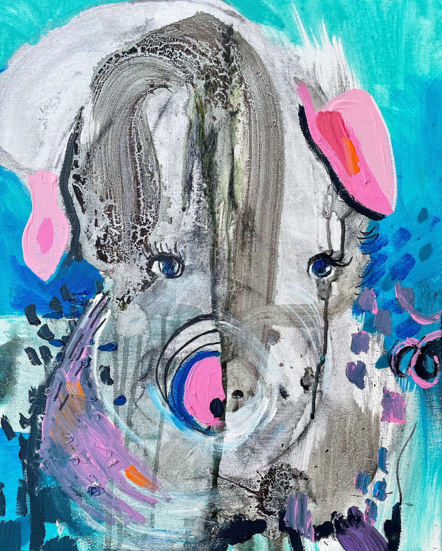 PIG, 60 x 60 cm, 2023, Canvasprint